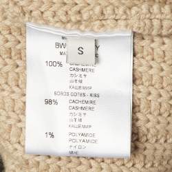 Pre Owned Givenchy Beige Cashmere Crew Neck Sweater S