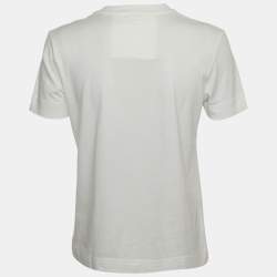 Pre Owned Givenchy White Jersey Printed Short Sleeve T-Shirt S
