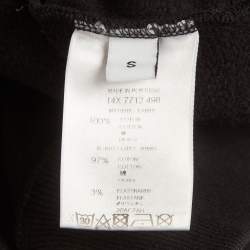 Pre Owned Givenchy Black Cotton Rottweiler Print Crew Neck Sweatshirt S
