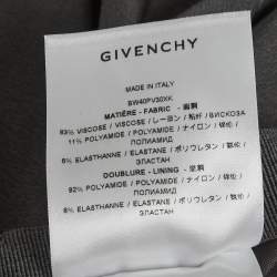 مملوكة مسبقًا Givenchy Grey Jersey Draped Zip-Up Pencil Skirt S