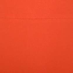 Pre Owned Givenchy Bright Orange Stretch Knit Sleeveless Asymmetric Hem Sheath Dress S