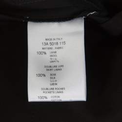 Pre Owned Givenchy Black Wool Skirt Overlay Detail Pants M
