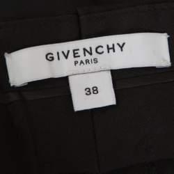 Pre Owned Givenchy Black Wool Skirt Overlay Detail Pants M