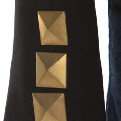 Givenchy Black Studded Wool Oversized Lapel Detail Jacket M 