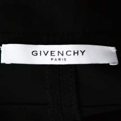 Pre Owned Givenchy Black Stretch Crepe Curve Detail Pencil Skirt M