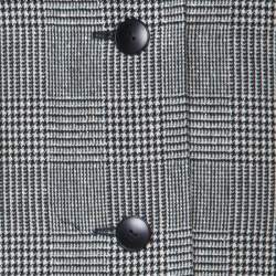 Givenchy Monochrome Prince of Whales Checked Wool Skirt Suit L