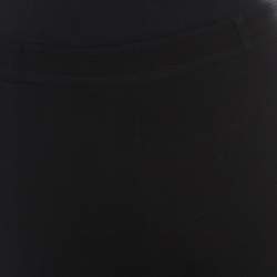 Givenchy Black Stretch Zip Detail Leggings S