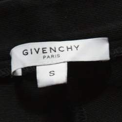 Givenchy Black Stretch Zip Detail Leggings S