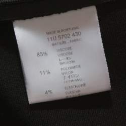 Givenchy Black Stretch Zip Detail Leggings S