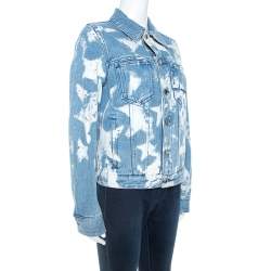 Pre Owned جاكت جيفن شي دنيم نجوم بليشد أزرق M