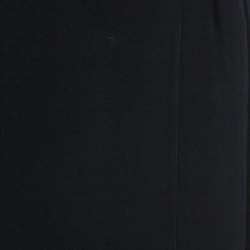 Pre Owned Givenchy Black Crepe Asymmetric Pencil Skirt S