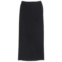 Pre Owned Givenchy Black Crepe Asymmetric Pencil Skirt S