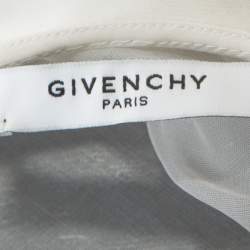 Givenchy Cream Silk Organza One Shoulder Blouse M