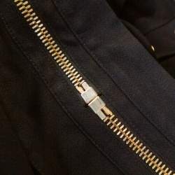 Pre Owned Givenchy Black Crepe Skirt Detail Trouser M