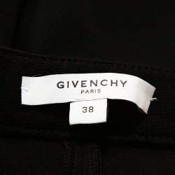 Givenchy Black Stretch Knit Patched Leggings M