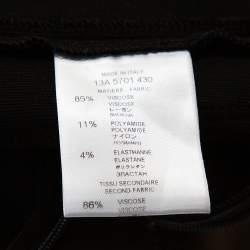 Givenchy Black Stretch Knit Patched Leggings M