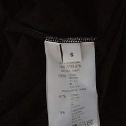 Pre Owned تي شيرت جيفنشي رقبة مستديرة قطن طباعة زهور أسود S