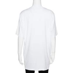 Pre Owned تي شيرت جيفنشي رقبة مستديرة مطبوع نجمة قطن أبيض مقاس وسط (ميديوم)