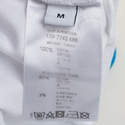 Pre Owned تي شيرت جيفنشي رقبة مستديرة مطبوع نجمة قطن أبيض مقاس وسط (ميديوم)