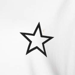 Pre Owned تي شيرت جيفنشي رقبة مستديرة مطبوع نجمة قطن أبيض مقاس وسط (ميديوم)
