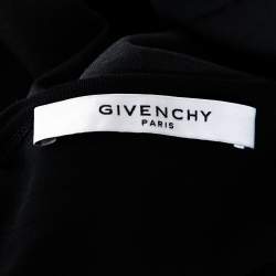 مملوكة مسبقًا Givenchy Dark Grey Flying Cat Print Cotton Distressed T- Shirt L