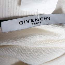 Pre Owned فستان سويتر جيفنشي قطن مطبوع فلاينغ كات كريمي مقاس صغير (سمول)