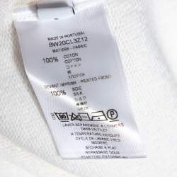 Pre Owned فستان سويتر جيفنشي قطن مطبوع فلاينغ كات كريمي مقاس صغير (سمول)