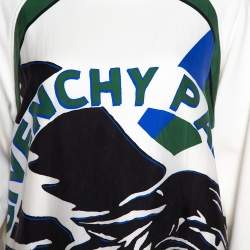 Pre Owned فستان سويتر جيفنشي قطن مطبوع فلاينغ كات كريمي مقاس صغير (سمول)