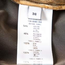 مملوكة مسبقًا Givenchy Black Silk & Lace Paneled Shoulder Zip Detail Top S