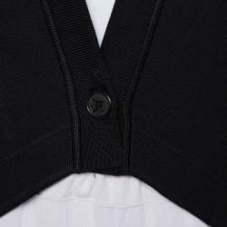 Pre Owned Givenchy Black Knit Cape Sleeve Detail Kimono Jacket M