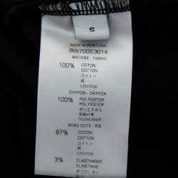 Pre Owned Givenchy Black Cotton Logo Printed Distressed Sweatshirt S