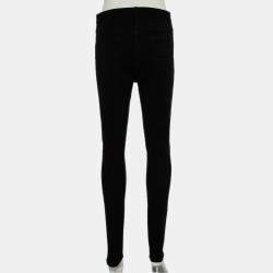 Givenchy Black Knit Zip Front Leggings M