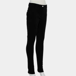 Givenchy Black Knit Zip Front Leggings M