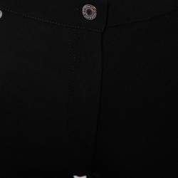 Pre Owned Givenchy Black Knit Skinny Leggings M