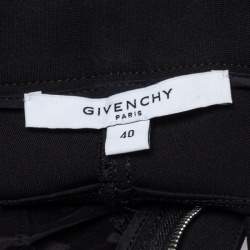 Pre Owned Givenchy Black Knit Skinny Leggings M