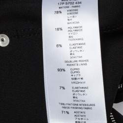 Pre Owned Givenchy Black Knit Skinny Leggings M