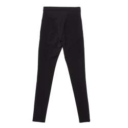 Pre Owned Givenchy Black Paneled Knit Leggings S