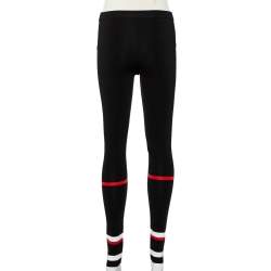 Pre Owned بنطلون فيزون جيفنشي مخطط مغاير تريكو ستريتش أسود مقاس صغير