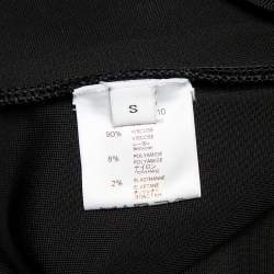 Pre Owned بنطلون فيزون جيفنشي مخطط مغاير تريكو ستريتش أسود مقاس صغير