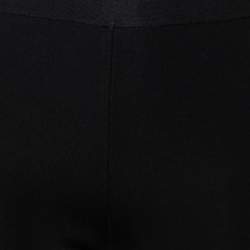 Pre Owned بنطلون فيزون جيفنشي مخطط مغاير تريكو ستريتش أسود مقاس صغير