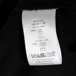 Pre Owned Givenchy Black Wool Belted Skirt Detail Trousers L