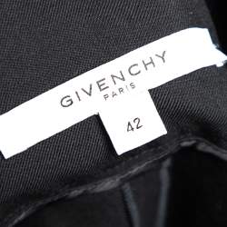 Pre Owned Givenchy Black Wool Belted Skirt Detail Trousers L