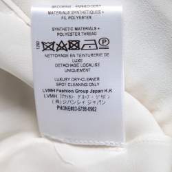 Givenchy White Silk-Georgette Embellished Hooded Gown M