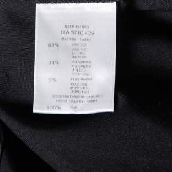 Pre Owned Givenchy Black Jersey Zipper Hem Detail Leggings S