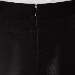 Givenchy Black Jersey Zipper Hem Detail Leggings S