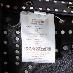 Pre Owned Givenchy Colorblock Paneled Studded Leather Backless Vest M
