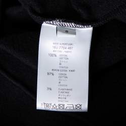 Pre Owned Givenchy Monochrome Knit Geometric Stars Print Sweatshirt S