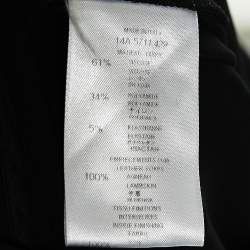Givenchy Black Jersey & Leather Detailed Slim Fit Pants S