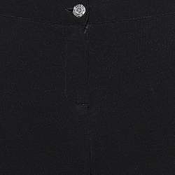 Givenchy Black Jersey & Leather Detailed Slim Fit Pants S