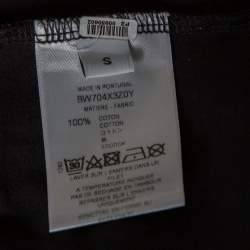 Pre Owned Givenchy Black Cotton Faded Logo Printed Crewneck T-Shirt S